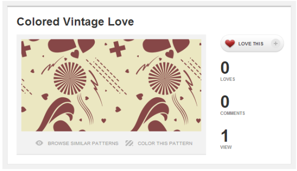 Pattern - Colored Vintage Love -- COLOURlovers